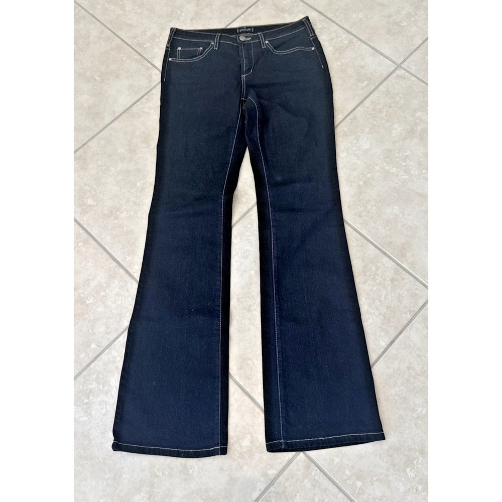 Vintage NWOT Bebe Black Mid- Boot Cut Jeans Size 27 x34 Y2K Casual Going Out